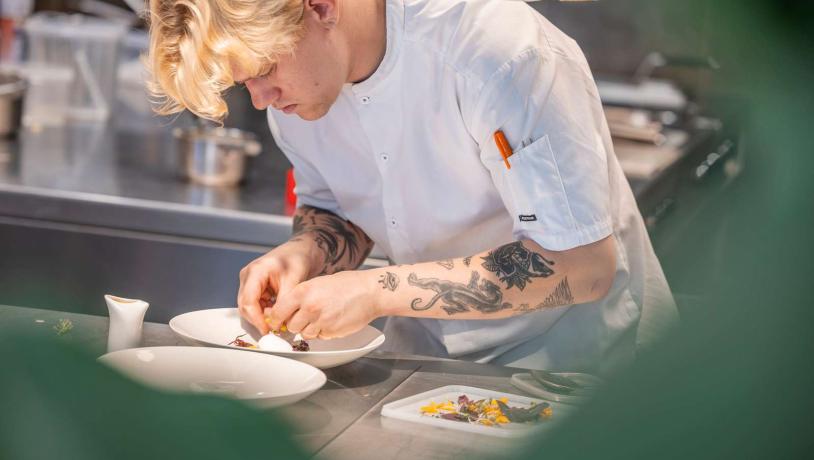 Kok på restaurant Textur