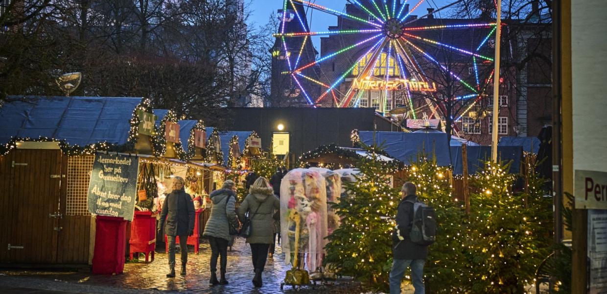 Julemarked i Aalborg på Gammeltorv