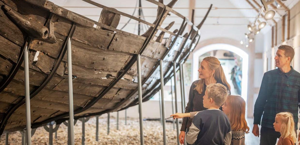 Familie på Kystmuseet Bangsbo