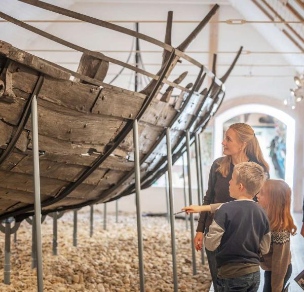 Familie på Kystmuseet Bangsbo