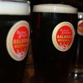 Glas med specialøl fra Aalborg Beerwalk