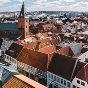 Aalborg fra oven, Salling Rooftop